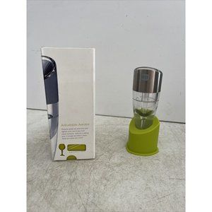 Host Adjustable 0-6 Hours Decanting Wine Aerator Stainless & Green NEW